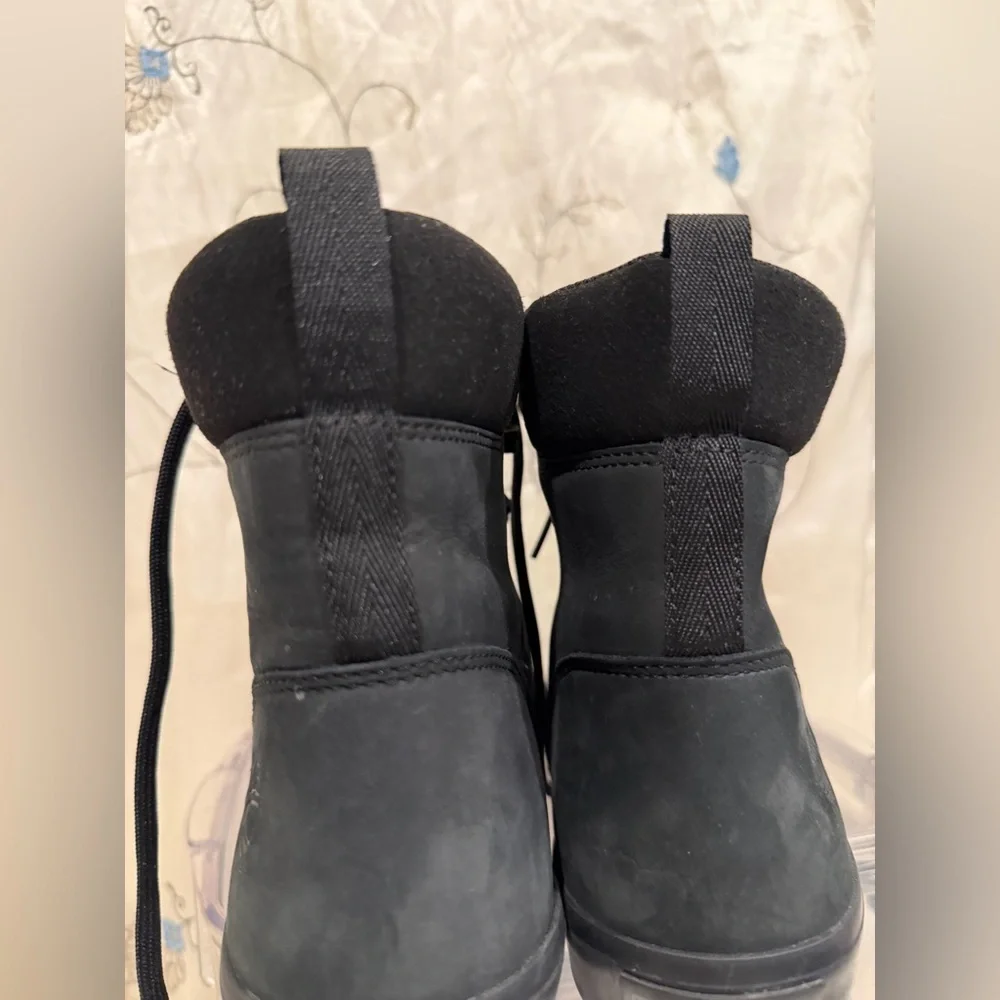 Men's Black Lace-Up Boots
